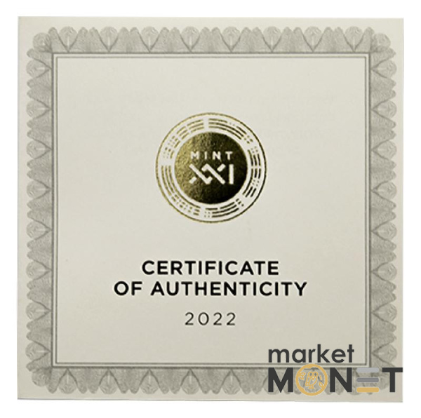 Срібна монета 10 Седі 2022 Гана 999 2 Oz "Давид и Голиаф" DAVID AND GOLIATH  