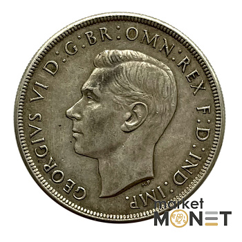 Срібна монета 1 крона 1937 рік Австралія 925 28.28 г.