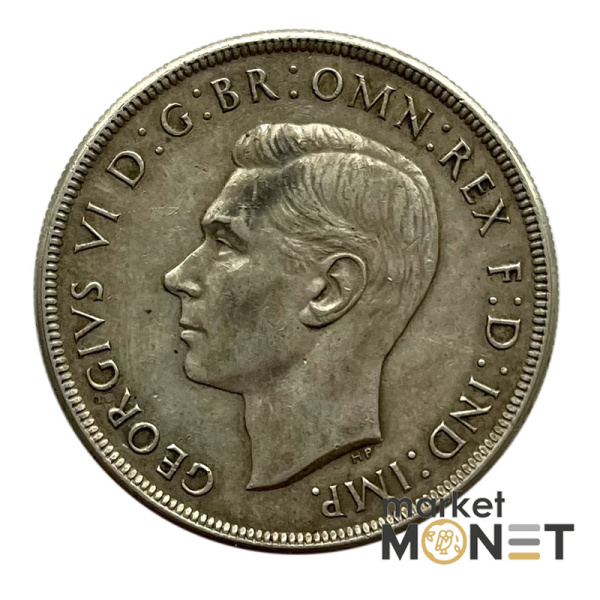 Срібна монета 1 крона 1937 рік Австралія 925 28.28 г.