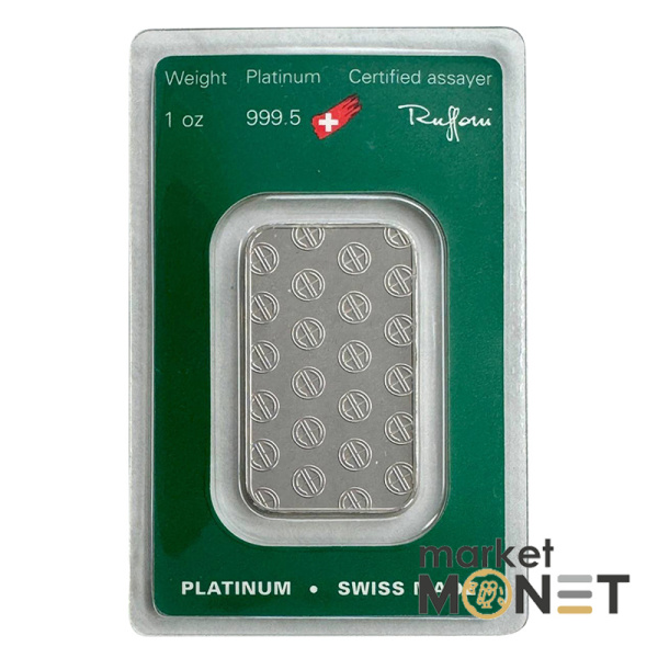 Платиновий злиток 1 oz  ARGOR-HERAEUS