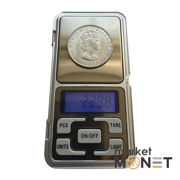 Срібна монета 1 крона 1964 Бермудські Острови 500 Королева Єлизавета II (№1)