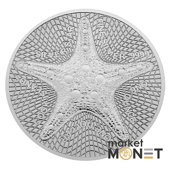 Срібна монета 1 долар 2021 Острови Кука 999 1 Oz Морська зірка