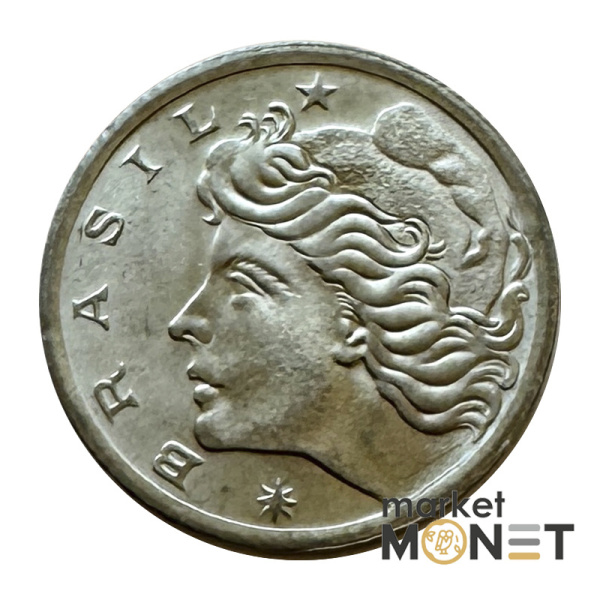 Монета 5 сентаво 1975 рік Бразилія (8.21)