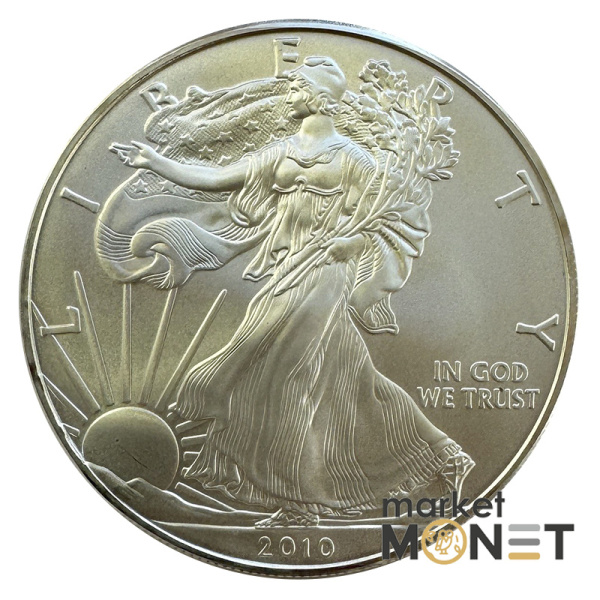 Туба 20 срібних монет 1 долар 2010 США 999 1 Oz Американський орел