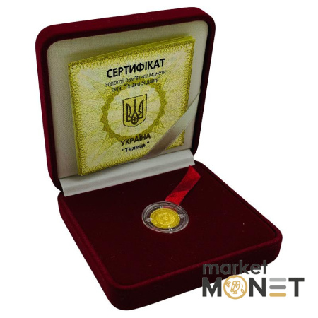 Золота монета 2 грн "Телець" 2006 Україна