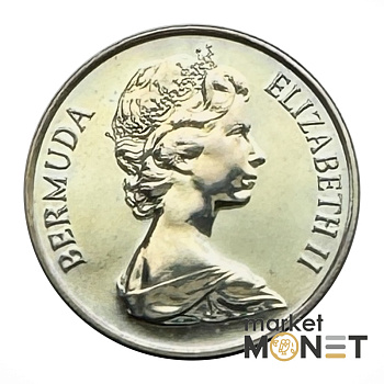 Монета 25 центів 1984 Бермудські Острови Королева Єлизавета II (4.14) Proof