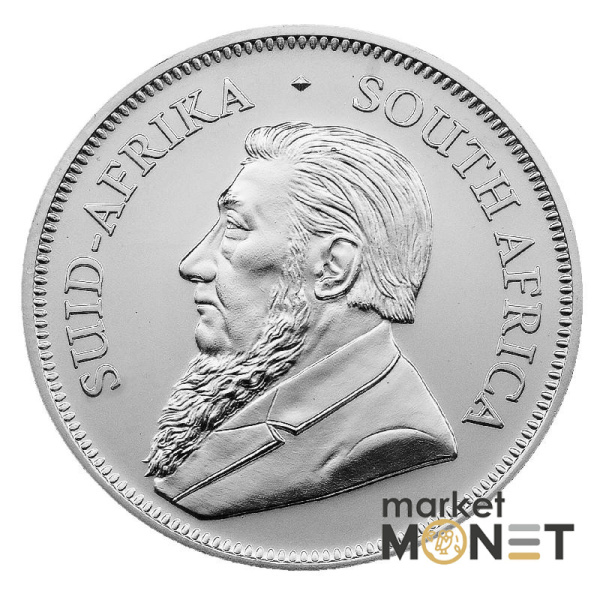Срібна монета 1 ранд 2021 ПАР 999 1 Oz Крюгерранд
