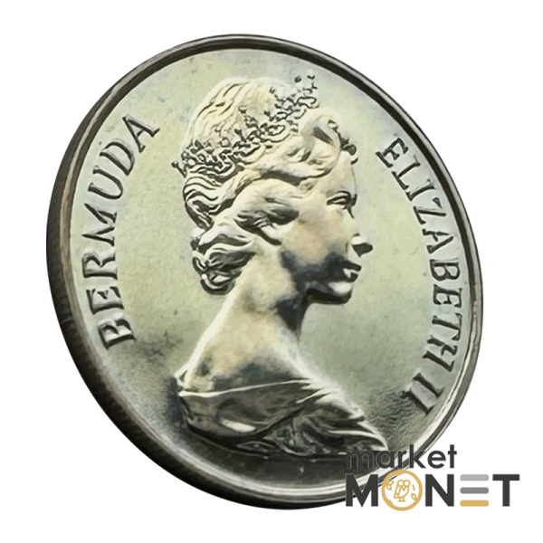 Монета 25 центів 1984 Бермудські Острови Королева Єлизавета II (4.14) Proof