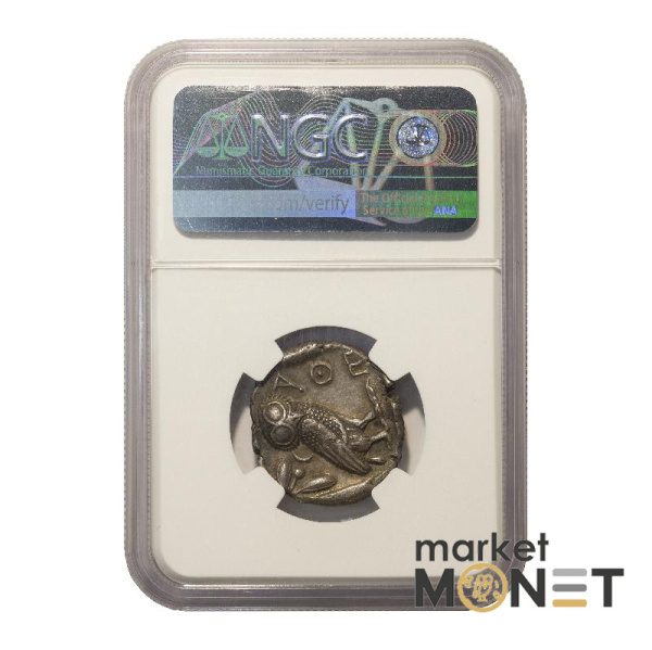 Срібна монета 440-404 до н.е. Греція Афінська тетрадрахма