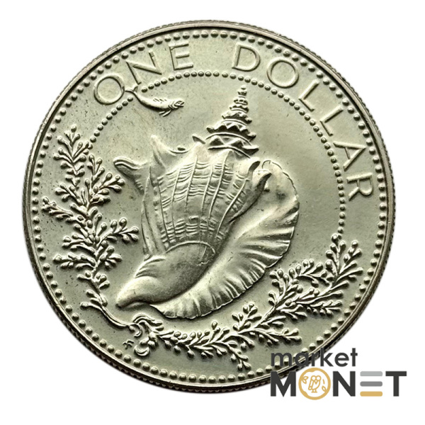 Срібна монета 1 долар 1966 року Багамські острови 800 Королева Єлизавета II