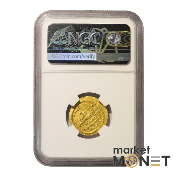 Золота монета 602 - 610 років Солід Фокі Константинополь в слабі Ch AU Золота монета 602 - 610 років Солід Фокі Константинополь в слабі Ch AU