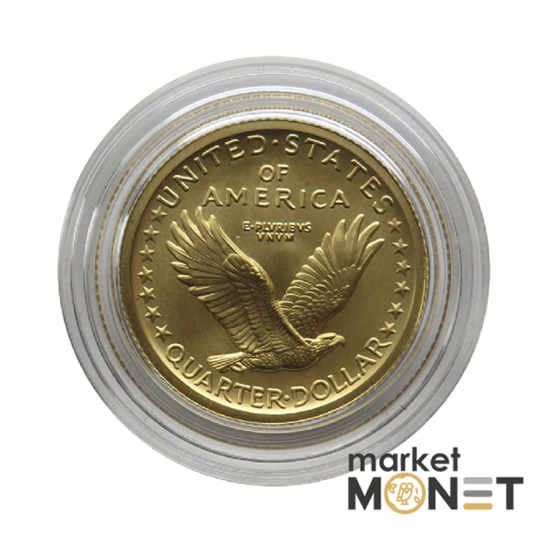 Золота монета 25 центів 2016 Стояча Свобода Золота монета 25 центів 2016 Стояча Свобода