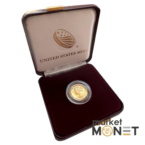 Золота монета 10 доларів 2018 США 1/10 oz Леді Ліберті - Американська свобода