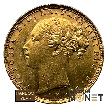 Золота монета Соверен Великобританія 917 7,99 г. Королева Вікторія