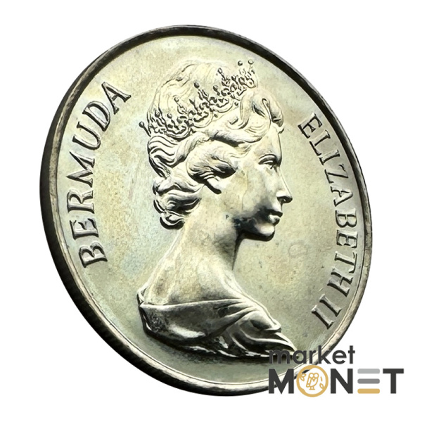 Монета 25 центів 1984 Бермудські Острови Королева Єлизавета II (4.15) Proof