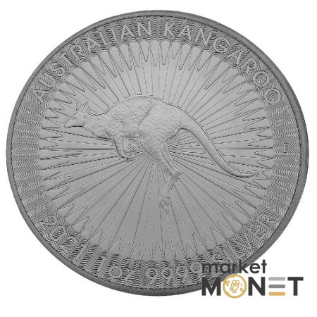 Срібна монета 1 долар 2021 Австралія 999 1 Oz Австралійський кенгуру