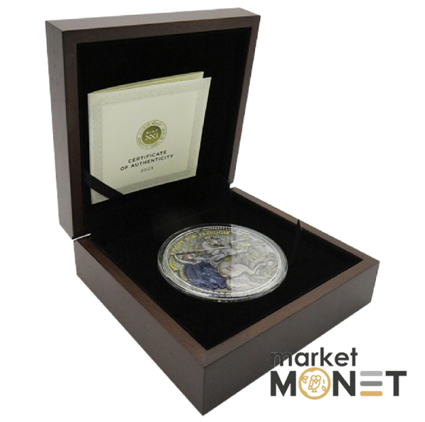 Срібна монета 10 доларів 2023 Ніуе 999 5 oz "БОРОТЬБА ЗА СВОБОДУ"  FIGHT FOR FREEDOM