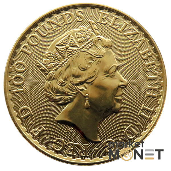 Золота монета 100 фунтів Британія 2021 Великобританія Золота монета 100 фунтів Британія 2021 Великобританія