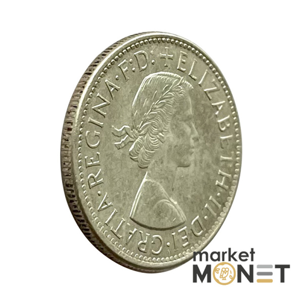 Срібна монета 1 флорін 1954 року Австралія 500 11.31 г. Королівський візит