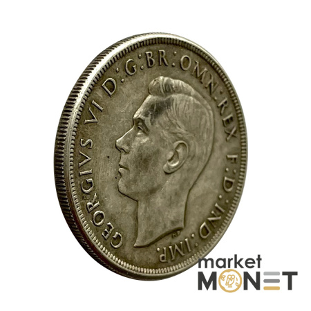 Срібна монета 1 крона 1937 рік Австралія 925 28.28 г.