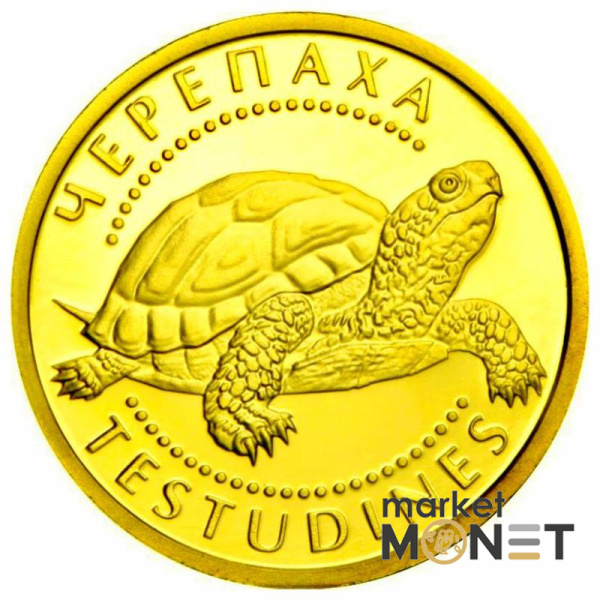 Золота монета 2 грн "Черепаха" 2009 р. Україна