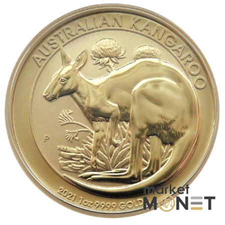 Золота монета 1oz Кенгуру 100 доларів 2021 Австралія