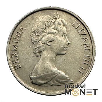 Монета 5 центів 1970 Бермудські Острови Королева Єлизавета II (4.17)