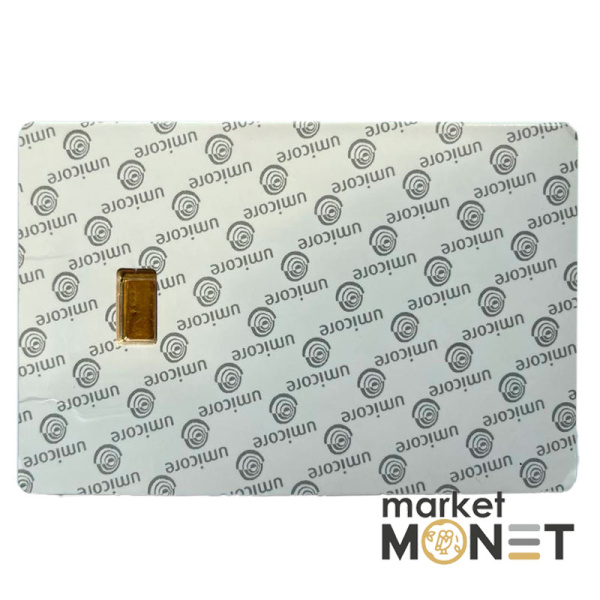 Золотий злиток 1 грам umicore Золотий злиток 1 грам umicore