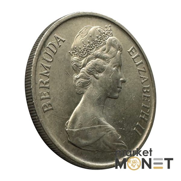 Монета 25 центів 1973 Бермудські Острови Королева Єлизавета II (№1)