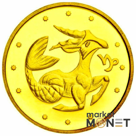 Золота монета 2 грн "Козеріг" 2007 Україна