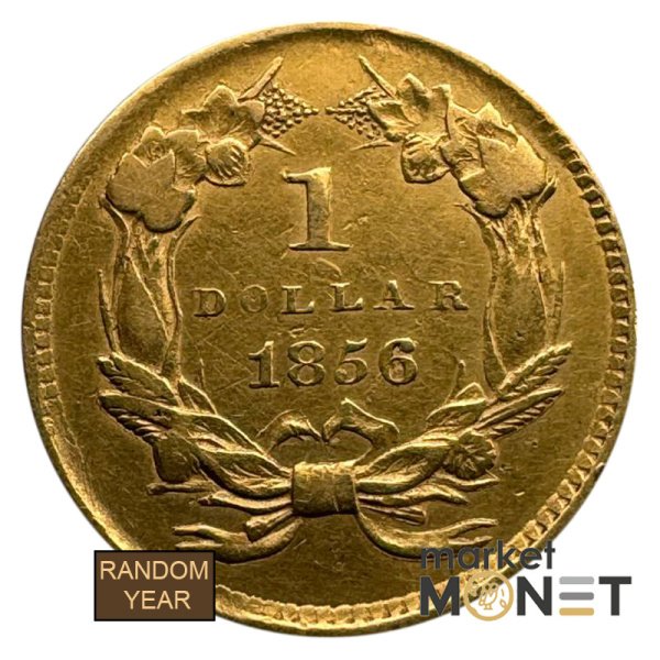 Золота монета 1 долар США 900 1,67 г. Індіанець 3 тип