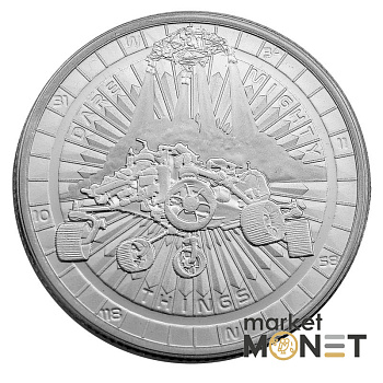 Срібна монета 1 долар 2021 Ніуе 999 1 Oz Марсохід Perseverance