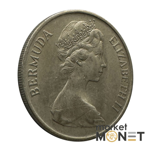 Монета 25 центів 1973 Бермудські Острови Королева Єлизавета II (№2)