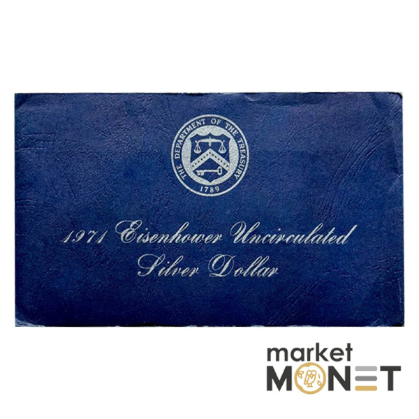 Срібна монета 1 долар 1971 Долар Ейзенхауера (S) UNC