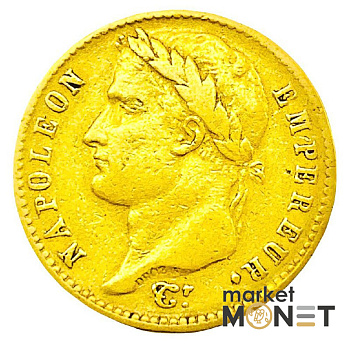 Золота монета 20 франків 1812 Франція