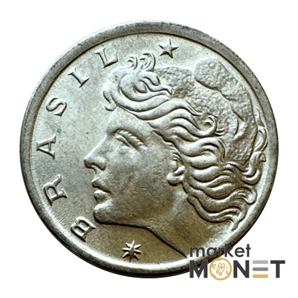 Монета 2 сентаво 1975 рік Бразилія (8.20)