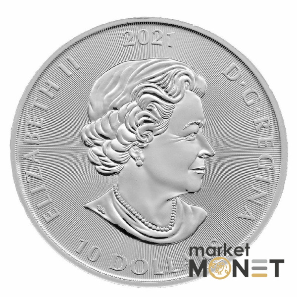 Срібна монета 10 доларів 2021 Канада999 2 Oz Перевертень (Вовкулака)