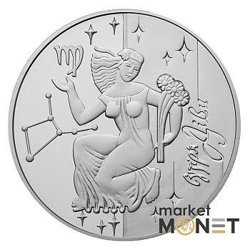 Срібна монета 5 гривень 2008 Україна 925 15.55 г. Діва