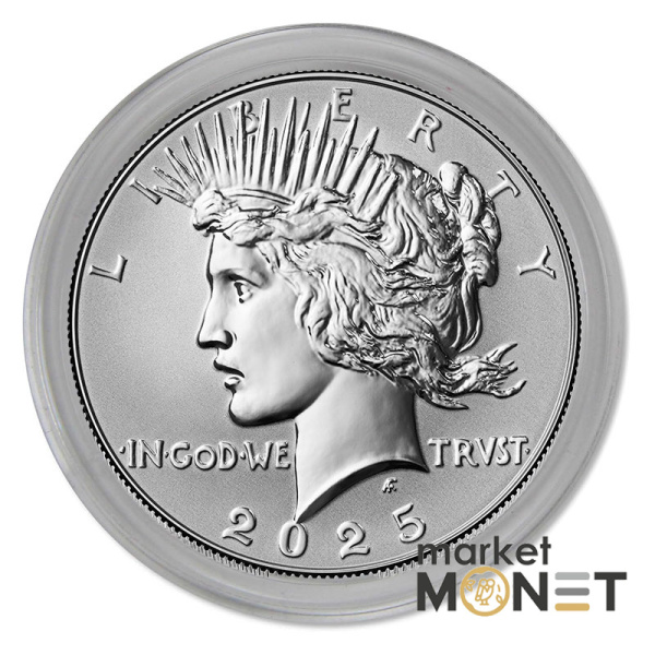 Набір з двох срібних монет 1 долар 2025 «Морган та долар Миру»