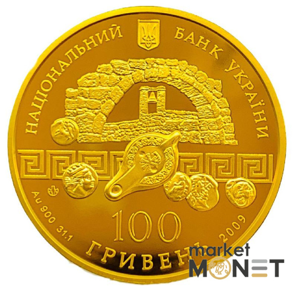 Золота монета 100 грн Херсонес Таврійський 2009 р.