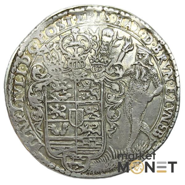 Срібна монета 1 талер 1596 Брауншвейг Німеччина