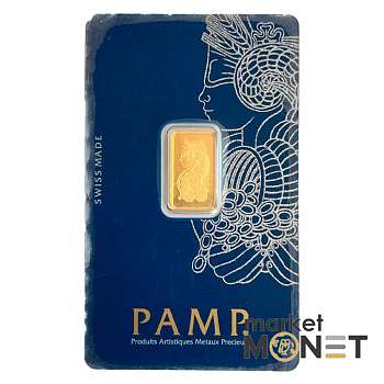 Золотий злиток 2,5 грам PAMP