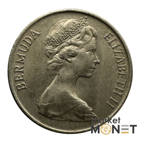 Монета 25 центів 1973 Бермудські Острови Королева Єлизавета II (№2)