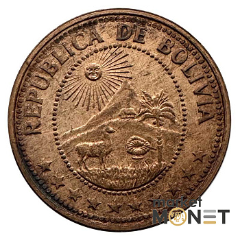 Монета 10 сентаво 1971 рік Болівія 2,51 г. (1)