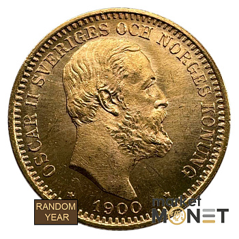 Золота монета 20 крон  Швеція 900 8.96 г.