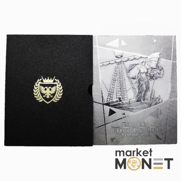 Срібна монета 10 марок 2021 Німеччина 999 2 Oz Германія