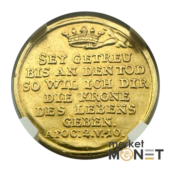 Золота монета хрестильний дукат Нюрнберг 3,4 г. 