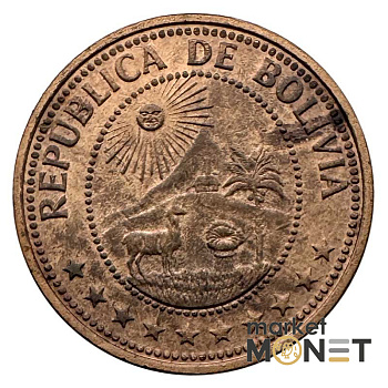 Монета 10 сентаво 1971 рік Болівія 2,51 г. (2)