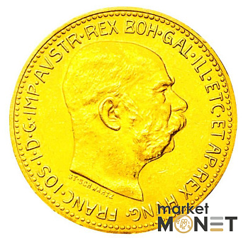 Золота монета 20 крон 1915 р. Австрія