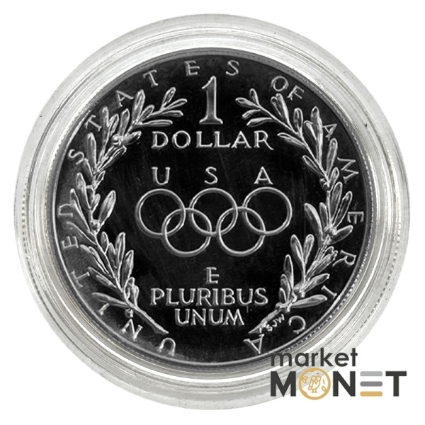 Срібна монета 1 долар 1988 900 26.73 г.XXIV Літні Олімпійські ігри, Сеул (S) PROOF